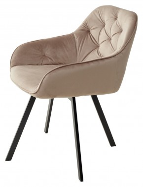 Стул GALE 360 град. поворот. BLUVEL-40 BEIGE, велюр/ черный каркас, М-City в Березниках - berezniki.ok-mebel.com | фото 5