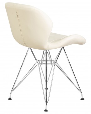 Стул обеденный DOBRIN BUTTERFLY CHROME, ножки хром, цвет кремовый в Березниках - berezniki.ok-mebel.com | фото 4