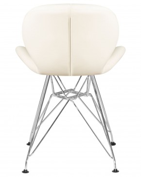 Стул обеденный DOBRIN BUTTERFLY CHROME, ножки хром, цвет кремовый в Березниках - berezniki.ok-mebel.com | фото 5