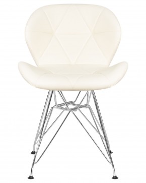 Стул обеденный DOBRIN BUTTERFLY CHROME, ножки хром, цвет кремовый в Березниках - berezniki.ok-mebel.com | фото 6