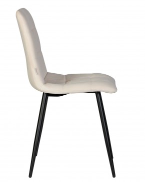 Стул обеденный DOBRIN CHILLY, Кремовый Holland 05, основание черное в Березниках - berezniki.ok-mebel.com | фото 4