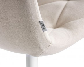 Стул обеденный DOBRIN CHILLY ROMBO, Бежевый Simple 44, основание белое в Березниках - berezniki.ok-mebel.com | фото 10