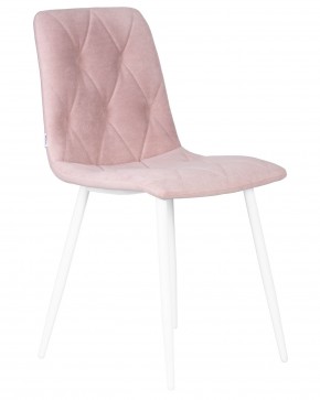 Стул обеденный DOBRIN CHILLY ROMBO, Розовый Simple 03, основание белый в Березниках - berezniki.ok-mebel.com | фото 2