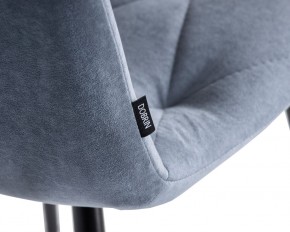 Стул обеденный DOBRIN CHILLY ROMBO, Серо-голубой Simple 26, основание черное в Березниках - berezniki.ok-mebel.com | фото 7