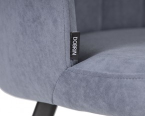 Стул обеденный DOBRIN NAOMI, ЭМАЛЬ ЧЕРНЫЙ МУАР велюр Catania Steel в Березниках - berezniki.ok-mebel.com | фото 7