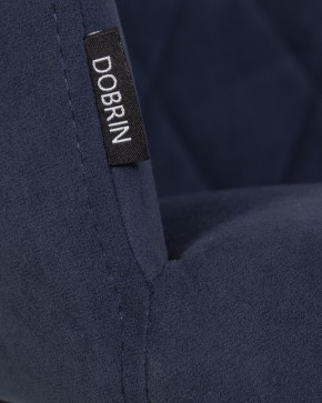 Стул обеденный DOBRIN ROBY, ЭМАЛЬ ЧЕРНЫЙ МУАР велюр Catania Dark Blue в Березниках - berezniki.ok-mebel.com | фото 9