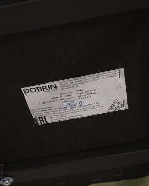 Стул обеденный DOBRIN ROBY, ЭМАЛЬ ЧЕРНЫЙ МУАР велюр Catania Forest в Березниках - berezniki.ok-mebel.com | фото 12