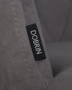 Стул обеденный DOBRIN ROBY, ЭМАЛЬ ЧЕРНЫЙ МУАР велюр Catania Stone в Березниках - berezniki.ok-mebel.com | фото 7