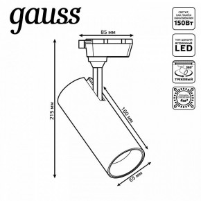 Светильник на штанге Gauss Track Light TR062 в Березниках - berezniki.ok-mebel.com | фото 5