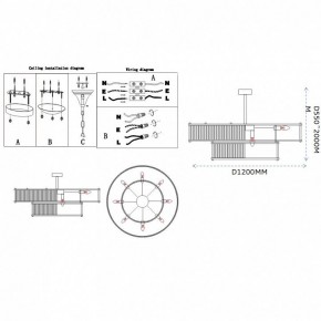 Светильник на штанге Imperiumloft RH Marais Round Chandelier 40,2668 в Березниках - berezniki.ok-mebel.com | фото 11