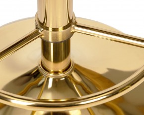 Табурет барный DOBRIN BRUNO GOLD, черный велюр (MJ9-101) в Березниках - berezniki.ok-mebel.com | фото 2