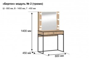 Трюмо "Берген 2" в Березниках - berezniki.ok-mebel.com | фото 5