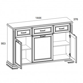 Тумба 3D3S, MONAKO, цвет Сосна винтаж/дуб анкона в Березниках - berezniki.ok-mebel.com | фото 2