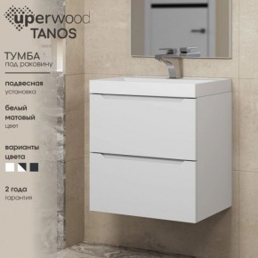Тумба под раковину Uperwood Tanos 80 см, подвесная, белая матовая в Березниках - berezniki.ok-mebel.com | фото 5