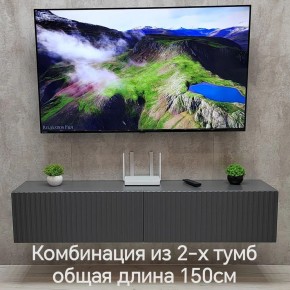 Тумба подвесная под ТВ LINES MTV1-MA 750 Темно-серый (Графит-M 10.1.25) в Березниках - berezniki.ok-mebel.com | фото 10