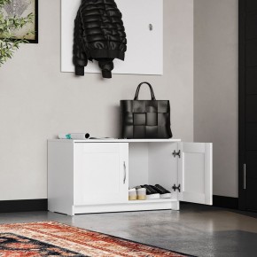 Тумба СИРИУС двухдверная низкая, цвет белый в Березниках - berezniki.ok-mebel.com | фото 4