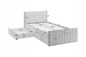 ТВИКС Кровать с ящиками 900 в Березниках - berezniki.ok-mebel.com | фото 3