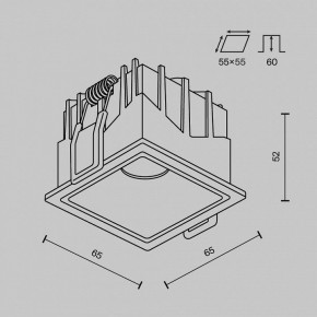 Встраиваемый светильник Maytoni Alfa LED DL043-01-10W3K-SQ-W-1 в Березниках - berezniki.ok-mebel.com | фото 8