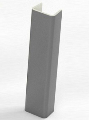 Торцевая заглушка  для цоколя h100 мм (Алюминий, Белый, Черный, Сонома) в Березниках - berezniki.ok-mebel.com | фото